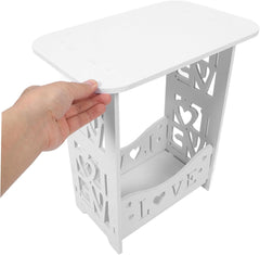 Wooden Bedside Table Small Space Modern Dressing Table Night Stand Light