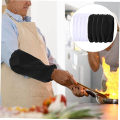 4pairs Reusable Oversleeves for Cooking and Cleaning Arm Sleeves and Easy to Clean and Store for Home and Restaurant Use