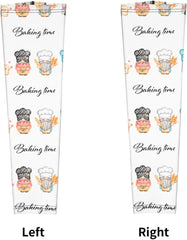 Little Chef Gnome Arm Sleeves Cooling UV Sun Protection Sports Compression Sleeves for Men Women Golf Basketball Arm Sleeves