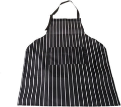 Aprons With Pockets Adjustable Black Stripe Bib Apron with Pockets Waiter Kitchen Cook Apron