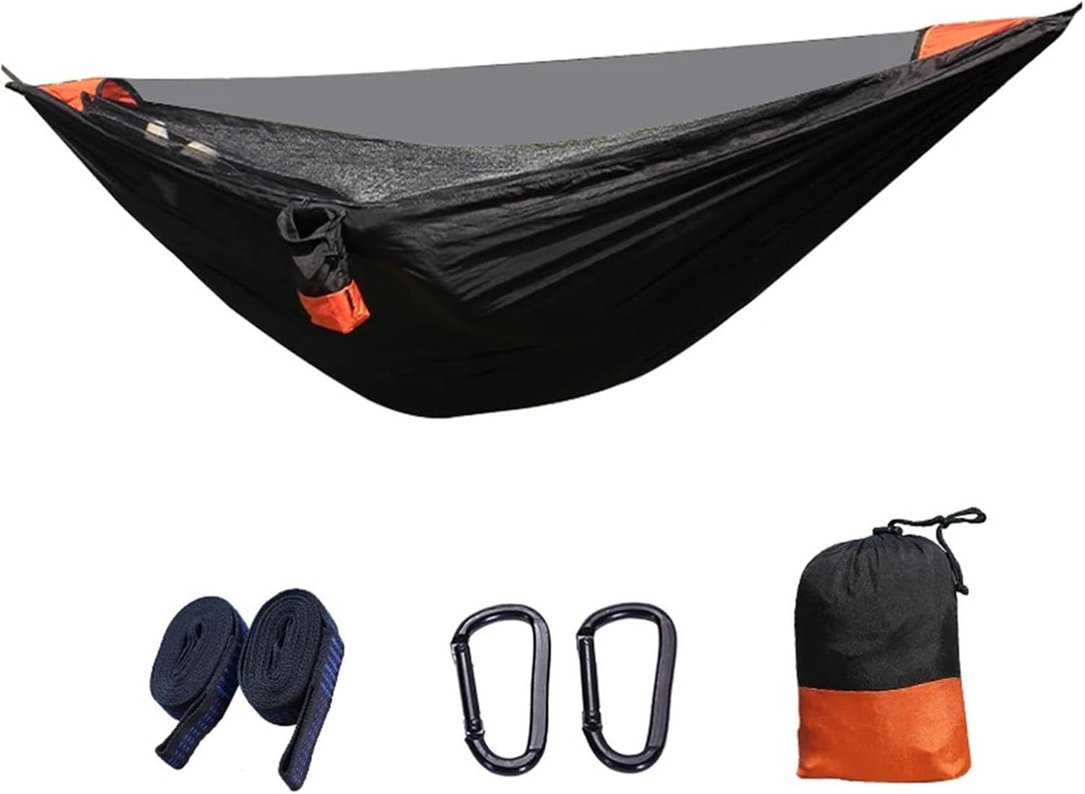 Camping Hammock 2Person Outdoor Camping Hammock 2.8x1.4m/9.2x4.6ft Lightweight Hanging Net Hammocks Tree Straps Swing Backpack (Color : Square Turquoise)