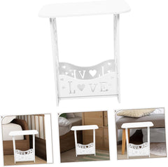 Ciieeo Elegant Wooden Bedside Table End Table Night Stand for Bedroom Small Space Decor