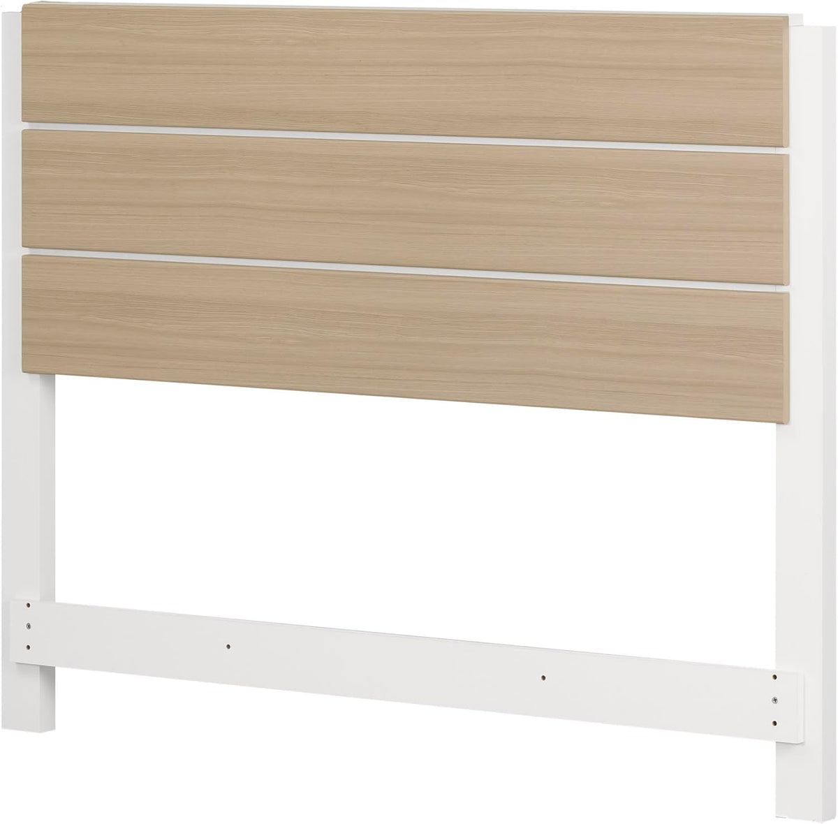 South Shore Munich Headboard White and Soft Elm