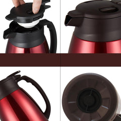 Electric Kettle Insulated Teapot Large Capacity Hot Water Kettle Household for Brewicoffee, Tea Tea Kettle/Red/1.3L