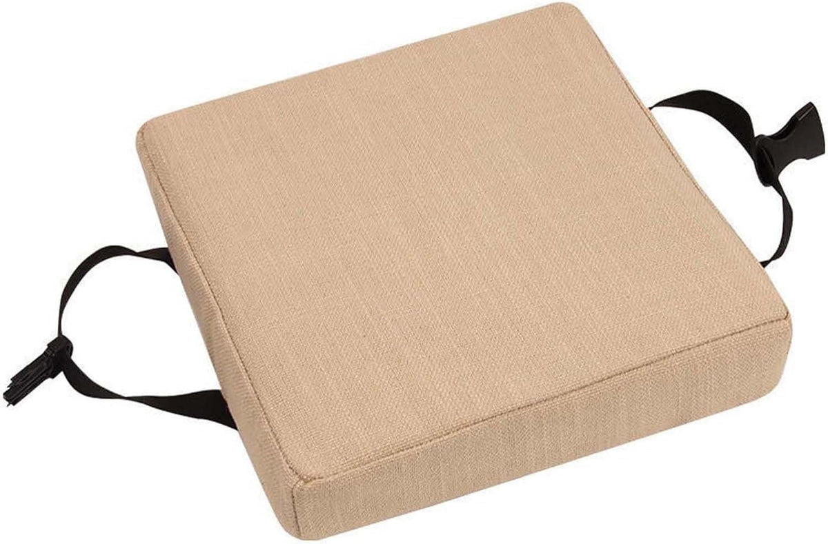 Stool Cushion Square with Ties, Non-Slip Bar Stool Cushion Square Seat Cushion with Machine Washable Cover Chair Seat Cushion Textured Barstool Pad(1,14x14x2in/35x35x5cm)