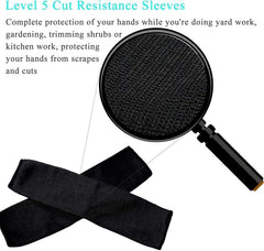 Protective Arm Sleeves, Cut Heat Resistant Arm Protectors Anti Abrasion Safety Armband for Garden Kitchen Work 1 Pair