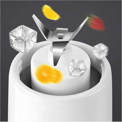 HHWKSJ Portable Blender, Smoothie Juicer Cup - 4 Blades, Fruit Mixing Machine with USB Rechargeable Travel Juicer Detachable Cup 400ml (Color : A)