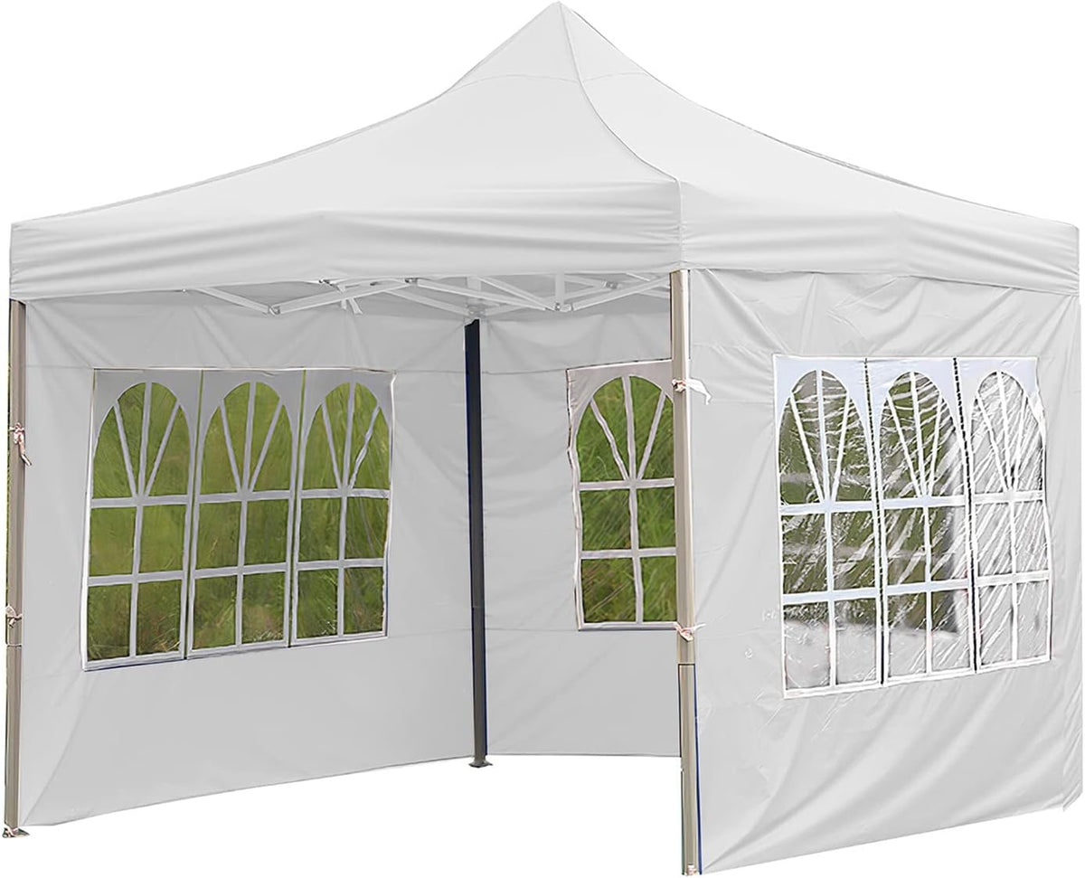 Canopy Sides Panel-Portable Outdoor Tent Side Wall Gazebo Garden Shade Shelter Side Wall (Without Rack) (Color : White)