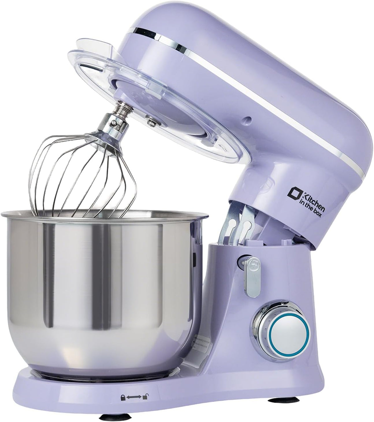 Kitchen in the Box Stand Mixer, 3.5 QT Small Kitchen Electric Stand Mixers, 10-Speed Portable Lightweight Dough Mixer for Daily Use with Egg Whisk, Dough Hook, Beater (Cream White)