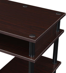 Student Desk with Shelves - No Tools Needed - Home Office Study Table - Compact & Sturdy Design