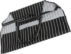 Aprons With Pockets Adjustable Black Stripe Bib Apron with Pockets Waiter Kitchen Cook Apron
