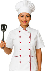 Women’s Tailored Chef Jacket – Lightweight & Stylish Uniform