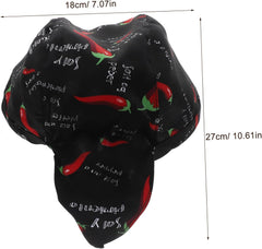 SAFIGLE Chili Design Kitchen Chef Hat Comfortable Waiter Cap for Restaurant Work Dustproof Cooking Hat for Men Women Chef Accessories for Fun Cooking Experience