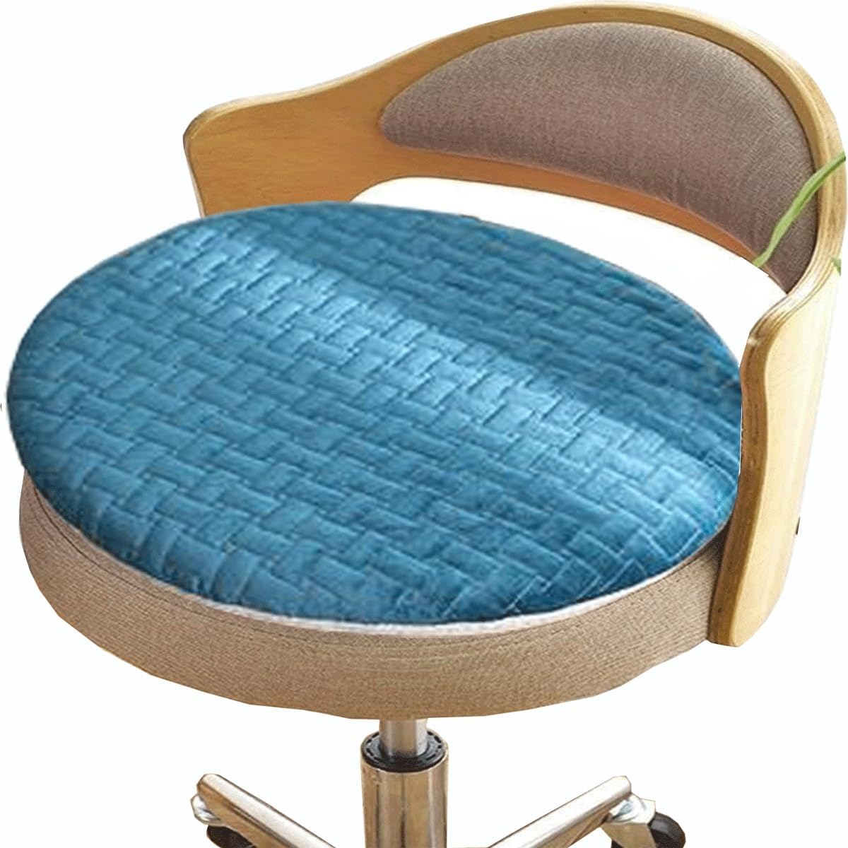 Round Stool Seat Cushion Chair Pads for Bar Stool Dining Chair Garden Kitchen Non-Slip Backing Indoor Outdoor Comfort Office Dining Room Chair Cushions(H44,40cm (16in))