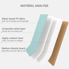 Anti-Collision Wall Stickers Soft Bag, Waterproof PU Self Adhesive Headboard, Soft Protection Upholstered for Home Background Playroom (Color : Black, Size : 4pcs)