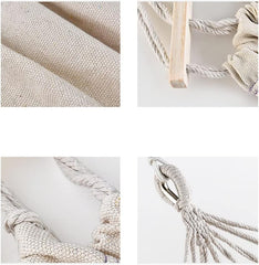 Outdoor Hammock Anti-Rollover Travel Camping Portable Hammock Hanging Chair Outdoor Portable Camping Travel Equipment(White,200 * 100cm)