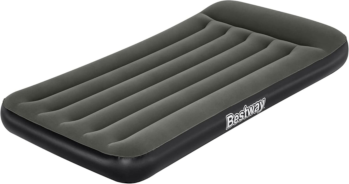 Bestway Single Tritech Airbed | Outdoor, Indoor Twin Air Mattress, with Fast Inflation and Built-in Pillow