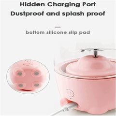 Portable Blender, Personal Blender Smoothies and Shakes, USB Rechargeable Mini Blender Waterproof Small Blender Single Juicers (Color : Pink)