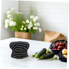 Baluue Adjustable Cotton Chef Hat for Men and Women Breathable Ventilated Cook Cap for Hotel Kitchens Bakeries and Culinary Use Pleated Design for Comfortable Kitchen Cooking and Baking Multi