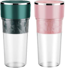 Portable Juicer Blender, Rechargeable Citrus Squeezer & Fruit Juicer, Multi-Functional Mixer, Personal Blender for Smoothies & Protein Shakes, Edible Grade Plastic (Pink)