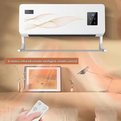 2000W Portable Heater Fast Heating,Electric Wall Heater With Remote Control And Drying Rod,With 3 Heating Modes And Adjustable Thermostat Electric Space Heater For Bedroom