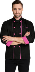 Professional Chef Coat – Double-Breasted Culinary Jacket with Long Sleeves