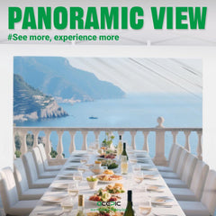 Clear Canopy Sidewalls for 10x10 Pop Up Tent, Transparent Window Curtain Cloth, 8 Mil PVC Enclosure Fabric with Zipper and Velcro, 3Pack Sidewalls Only