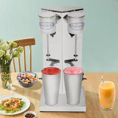 650ML Commercial Milkshake Maker, 180W Electric Single-Head Milk Shake Machine Stainless Steel Milk Shaking Machine with 650ml Cup, Stand Mixer 18000RMP High Speed for Drink Mixer