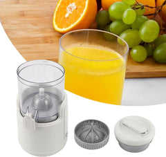 Electric Citrus Juicer, Rechargeable Juicer Machine with USB Cable and Cleaning Brush, Orange Lime Lemon Grapefruit Juicer Squeezer, Easy to Clean Portable Juicer