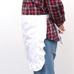 Aprons With Pockets Short Waist Kitchen Apron Lace Half Waist Bib Maid Costume With Pocket Half Apron Cover Kitchen Party Apron