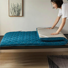 Japanese Floor Futon - Foldable Portable Guest Bed Convertible Sofa Mattress for Home & Travel (Single/Double, 71"x79")