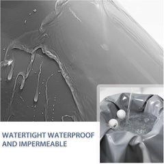 Grey Tarpaulin Waterproof Ground Sheet Cover with Eyelets 1.6x2m 3x3m 0.40mm Thick Tarp Canopy Tent for Canopy Furniture Garden - Customizable (Size : 1x2.5m)