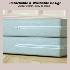 Foldable Travel Mattress, Floor Mattress Camping Mats with Removable Cover, Guest Bed Mattress for Bedroom, Pressure Relief & Supportive, Bed in a Box