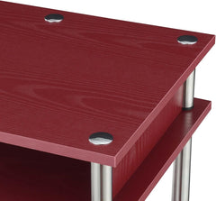 Student Desk with Shelves - No Tools Assembly - Modern Design - Home Office & Dorm Room Desk