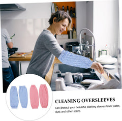 2 pairs Multi Function Arm Oversleeves Reusable Oilproof Arm Covers Convenient Cooking Sleeves Stain Resistant Protective Oversleeves Assorted