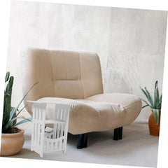 Garneck Bedside Table Lower Shelf Modern Nightstand for Living Room Bedroom and Sofa Versatile Side Table for Books and Essentials Simple Design