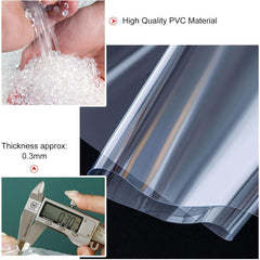 Pvc Heavy Duty Waterproof Transparent Tarpaulin Side Panels With Zipper Door,Outdoor Clear Tarp Curtains,Garden Pergola Gazebo Carport Partition Curtains,With Grommets,L×H-3.2*2.5m(10.5*8.2ft)