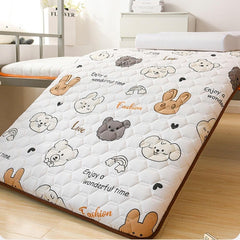 Japanese Style Floor Sleeping Mattress Single Double Roll Up Foldable Portable Suitable for Guest Sofa Bed Travel Camping.(01,120 * 200cm)