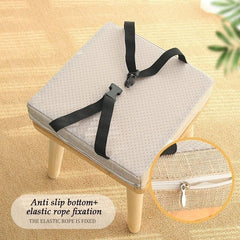 Square Stool Cushion with Ties 11/12/14/16 Inch, Chair Cushions for Dining Chairs Non-Slip Seat Cushion for Bar Stools with Machine Washable Cover(11, 10X10x2in/25x25x5cm)