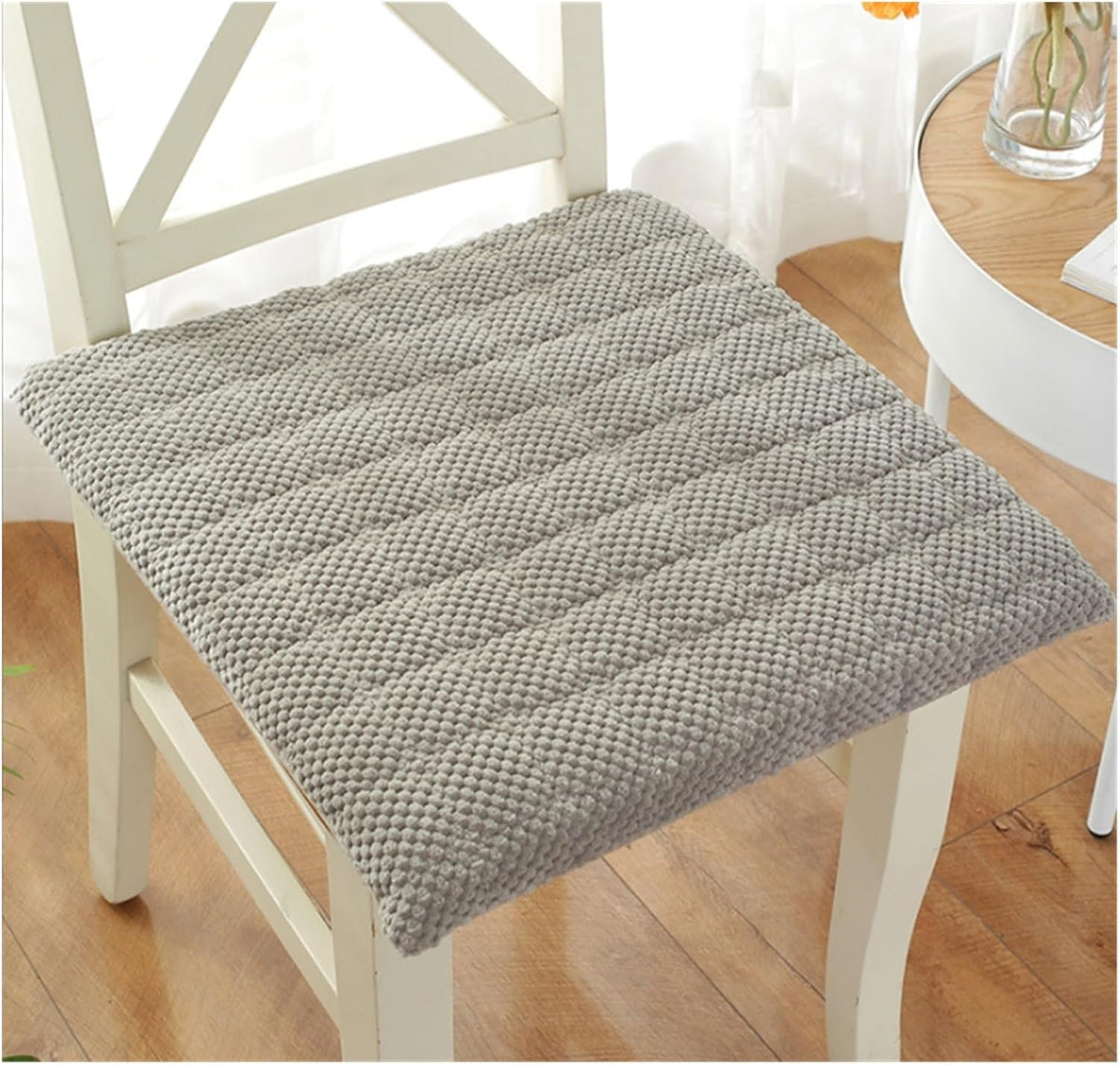 Habrur Chair Cushions Seat Cushions Kitchen Dining Chair Cushions Tufted Chair Pads with Ties Simple Cushion Removable and Washable Breathable Chair Pads Seat Pads (Color : G, Size : 40x40cm)