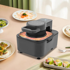 Digital Air Fryer, 2.38 Gal Touch Screen Air Fryer with Temp & Timer Control & Pre-Set Timer, 360° Even Cooking