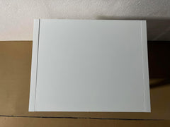 LIFE SKY Compact White Nightstand with Drawer: Modern Minimalist Bedside Table for Small Spaces - MDF Wood End Table with Storage for Bedroom & Apartment Use by Urban Singles