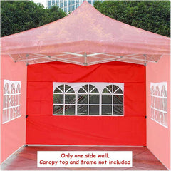 Canopy Sides Panel-Portable Outdoor Tent Side Wall Gazebo Garden Shade Shelter Side Wall (Without Rack) (Color : White)