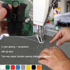 Outdoor Tarp Curtains with Zipper Door, PVC Clear Waterproof Tarpaulin Side Panels with Grommets, Transparent Tarpaulin Weatherproof， Pergola Patio Porch Gazebo Carport (Size : H1.5xW5m/H4.9xW16.4ft