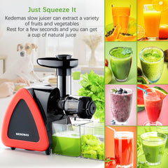Portable Juicer,Juicer Machines with Reverse Function,Low Noise Electric Cold Press Juicer, High Juice Yield, BPA Free 150W,Easy to Clean for Vegetables and Fruits