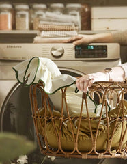 Farmhouse Country Seat Pads with Ties, Cotton Fabric, Cute Chair Cushion, Seat Cushions for Kitchen Chairs, Dining, Porch, Indoor, Vintage(Green)