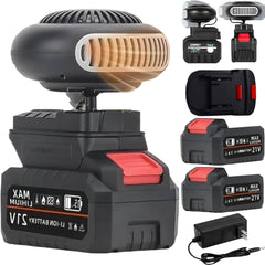 Battery Operated Heater, Battery Powered Heater, Ultra-Light/Ultra-Powerful/Rechargeable/Portable Heaters, with USB &1500mah Batteries, for Camping/Cars/Office/Indoor (15-cell)