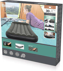 Bestway Single Tritech Airbed | Outdoor, Indoor Twin Air Mattress, with Fast Inflation and Built-in Pillow