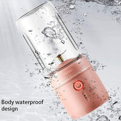 Juice Machines Citrus Juicer Chewing Personal Citrus Juicer Smoothie Machine Magnetic Charging Portable Electric Travel Juicer Waterproof Design Desktop-Pink
