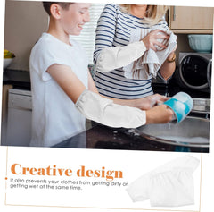 Cabilock 4pairs Cooking Oversleeves Reusable Arm Protectors for Men and Women Oilproof Arm Covers Comfortable and Easy to Clean for Kitchen and Food Service